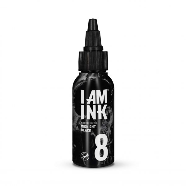 TETOVÁLÓ FESTÉK I AM INK - MIDNIGHT BLACK #8